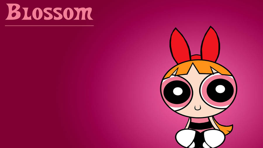 Powerpuff Girls Blossom Character Poster Wallpaper