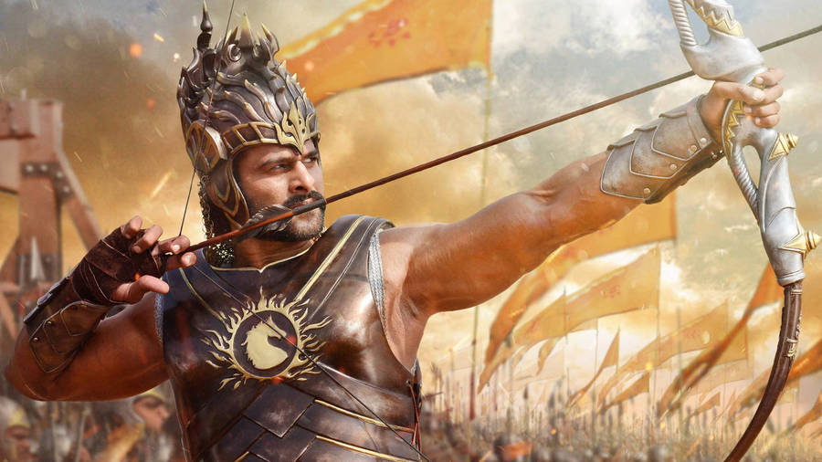 Prabhas Shooting Arrow Wallpaper