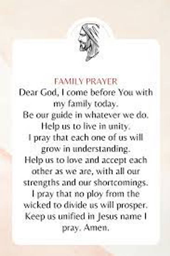 Prayer Family Jesus God Wallpaper