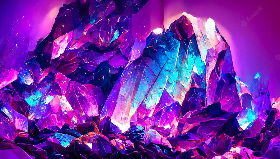 Precious Purple And Blue Gemstone Wallpaper