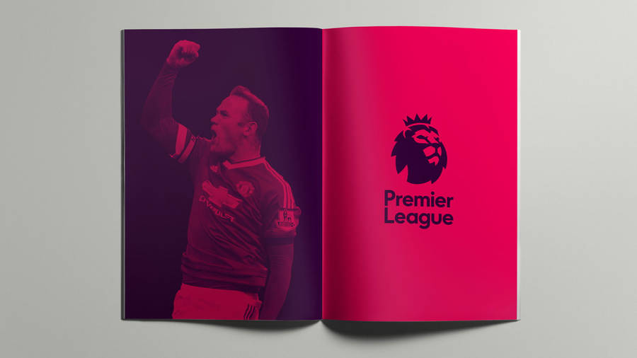 Premier League Logo On Page Wallpaper