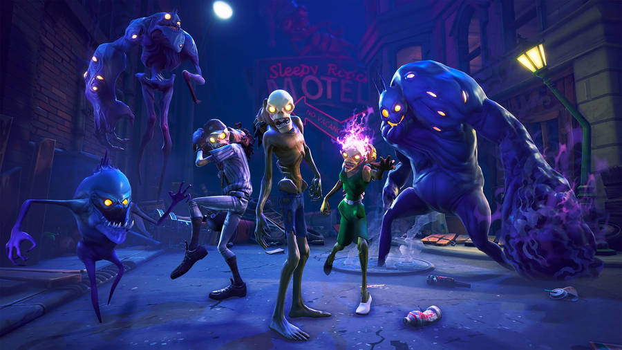 Prepare For Battle Against Fortnite Zombies And Mini-bosses Wallpaper