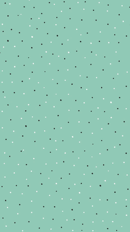 Preppy Green Dots Wallpaper