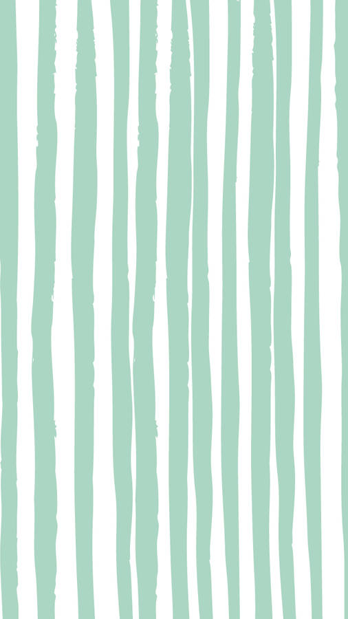 Preppy Mint Stripes Wallpaper