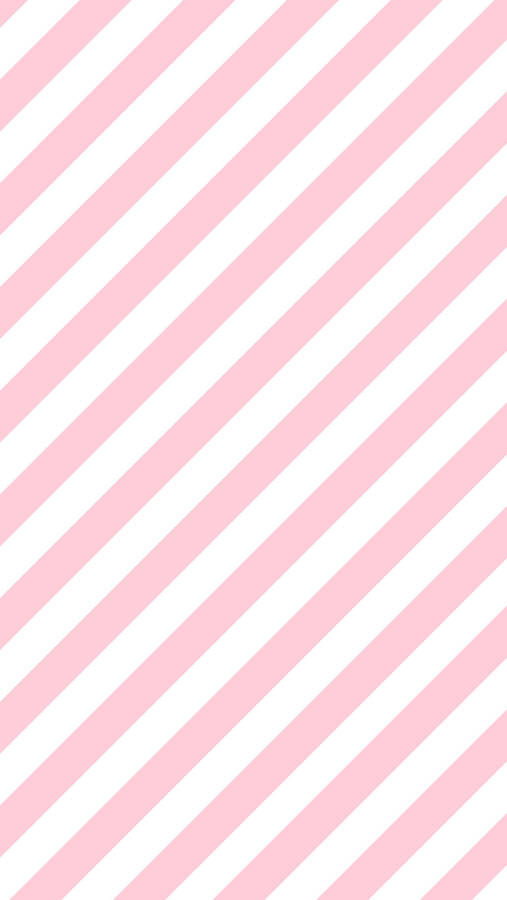 Preppy Pink And White Stripes Wallpaper