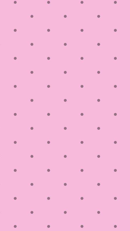 Preppy Pink Polka Dots Wallpaper