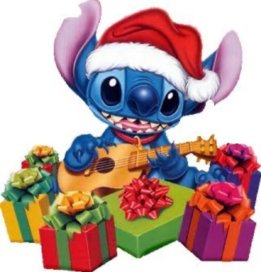 Presents Stitch Aesthetic Wallpaper