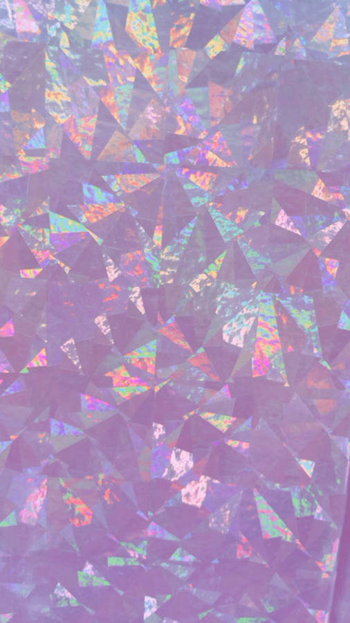 Pretty Holographic Vertical Image Wallpaper