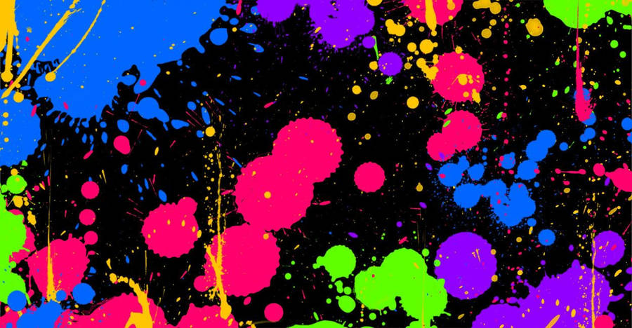 Pretty Paint Splatter Art Wallpaper