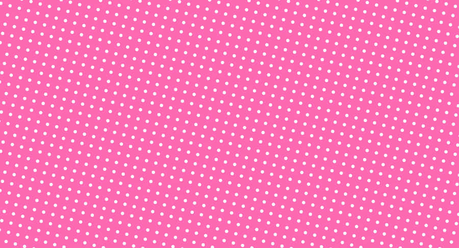 Pretty Pink And White Polka Dot Pattern Wallpaper