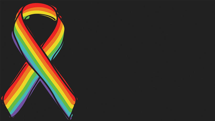 Pride Flag Ribbon Wallpaper