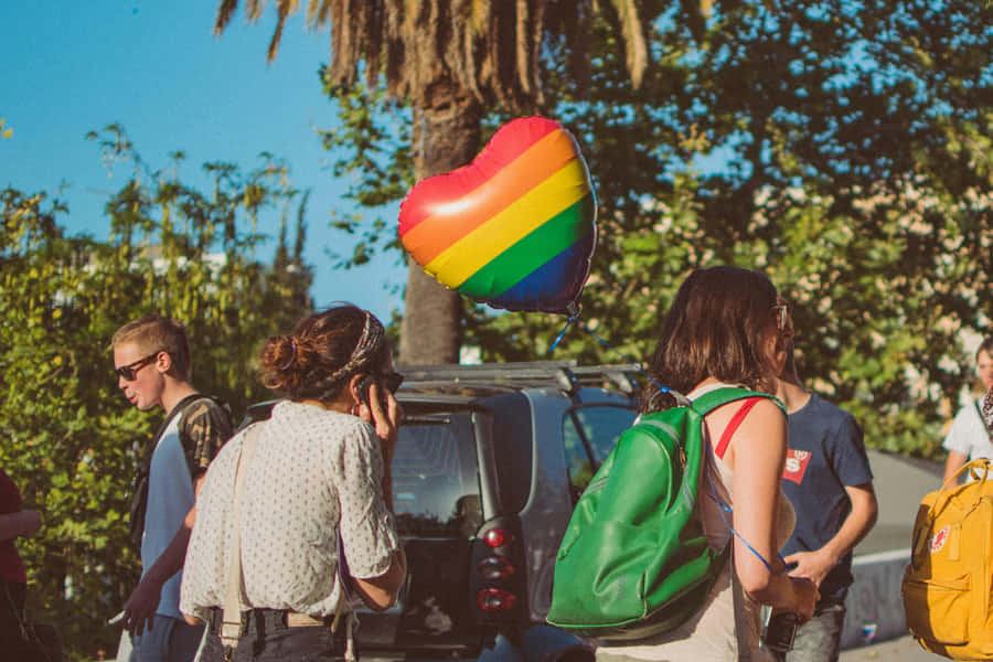 Pride Month Celebration Balloon Wallpaper