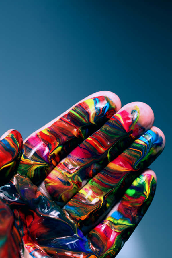 Pride Painted Hand.jpg Wallpaper