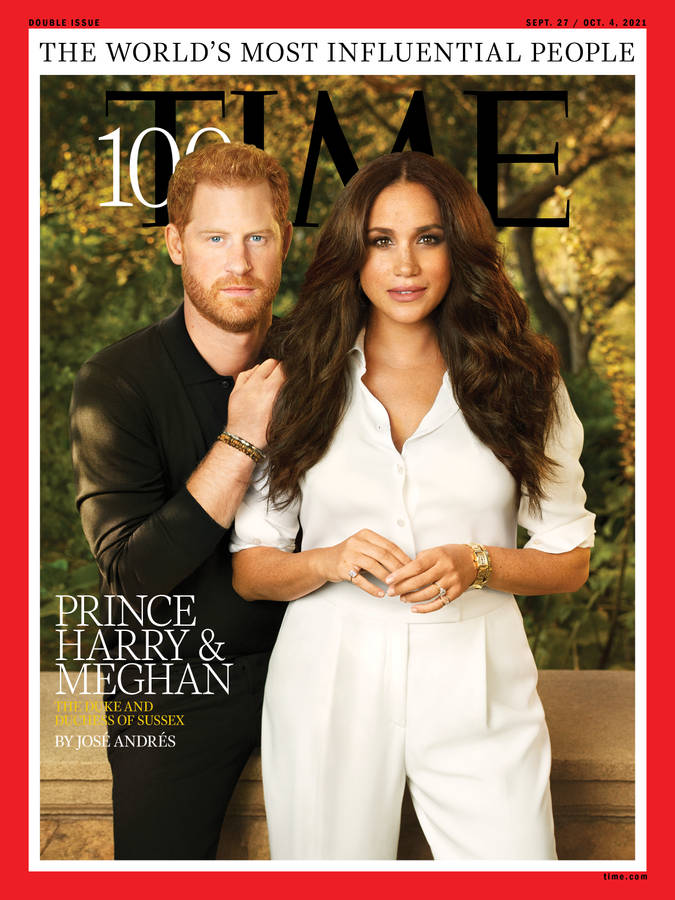 Prince Harry Meghan Time Cover Wallpaper