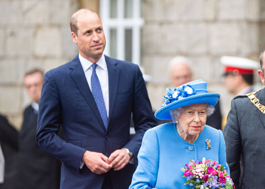 Prince William And Queen Elizabeth Ii Wallpaper