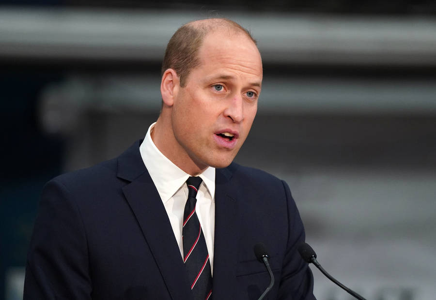 Prince William Delivering A Speech Wallpaper