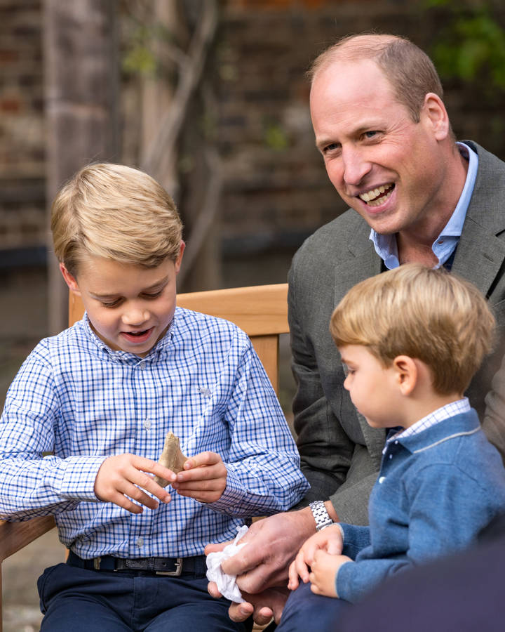 Prince William With His Sons Wallpaper