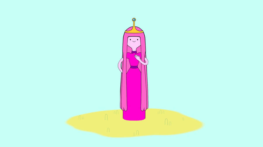 Princess Bubblegum In Light Blue Wallpaper