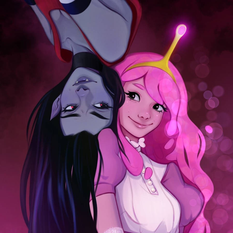 Princess Bubblegum With Marceline Wallpaper