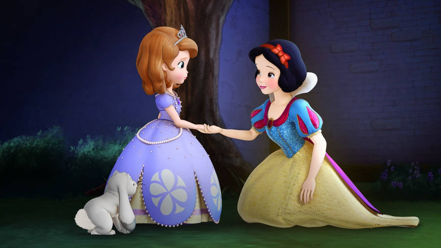 Princess Sofia And Snow White Wallpaper