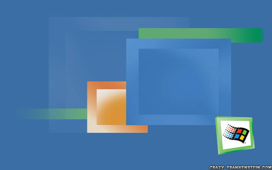 Prism Windows 95 In Blue Wallpaper