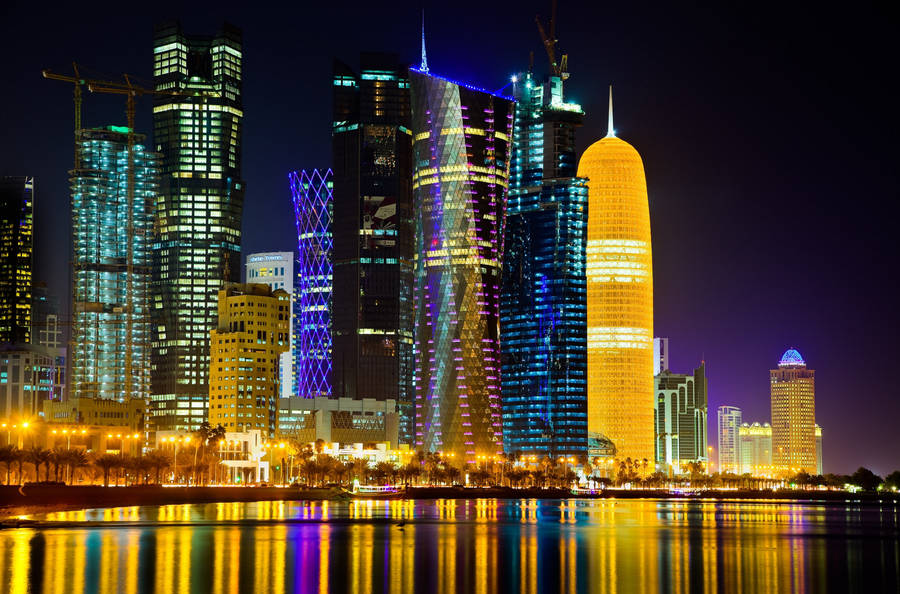 Prismatic Structures In Qatar Wallpaper