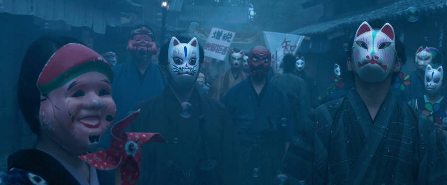 Prisoners Of The Ghostland Japanese Mask Wallpaper