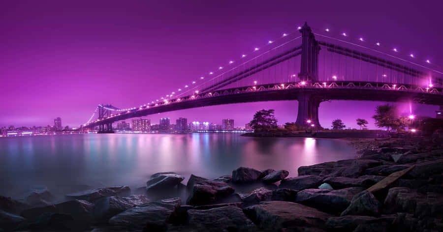 Pristine Purple Laptop Wallpaper