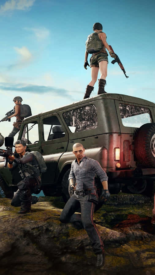 Pro Gamers Take To The Battleground In Pubg Mobile Wallpaper