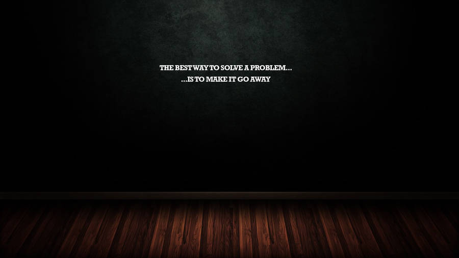 Problem Solution Typography Wallpaper