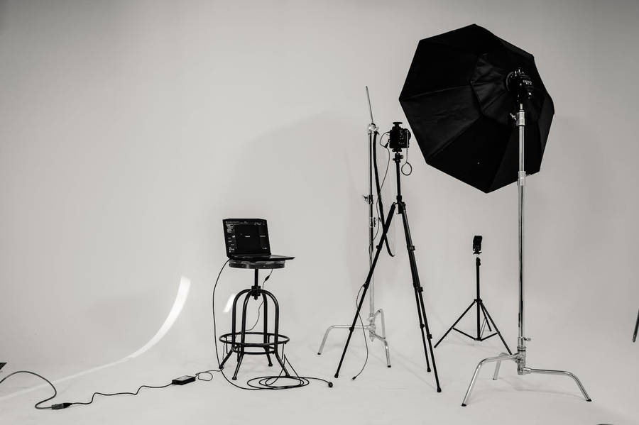 Professional Empty Photography Studio Wallpaper