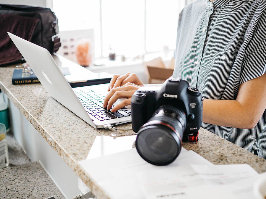 Professional Photographer's Studio Setup Wallpaper