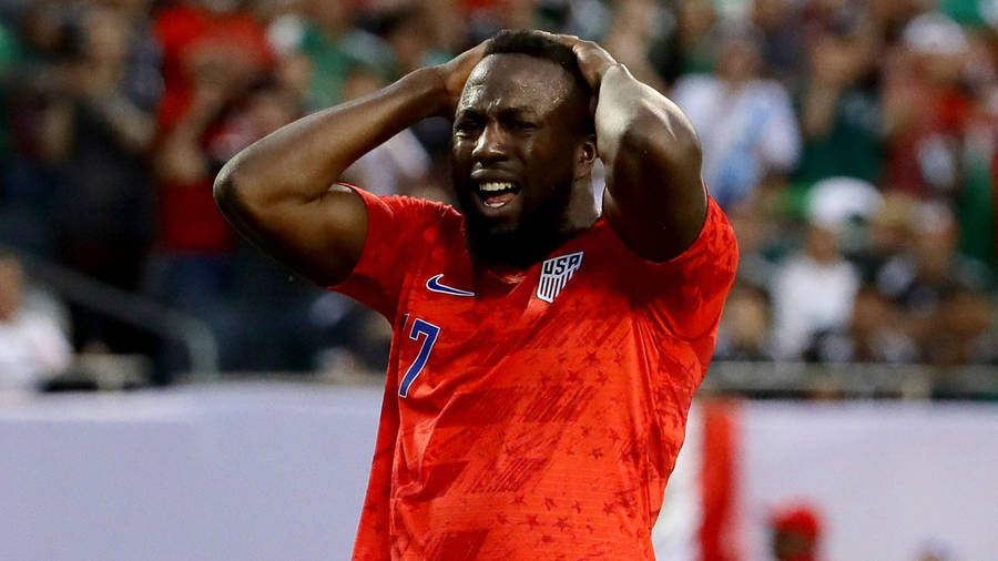 Professional Soccer Player Jozy Altidore Shockedd Wallpaper