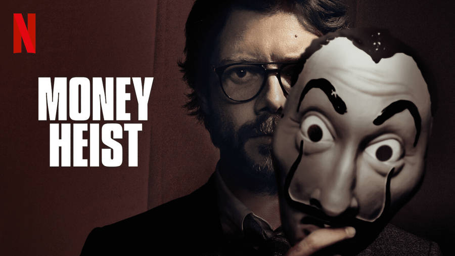 Professor Money Heist Netflix Poster Wallpaper