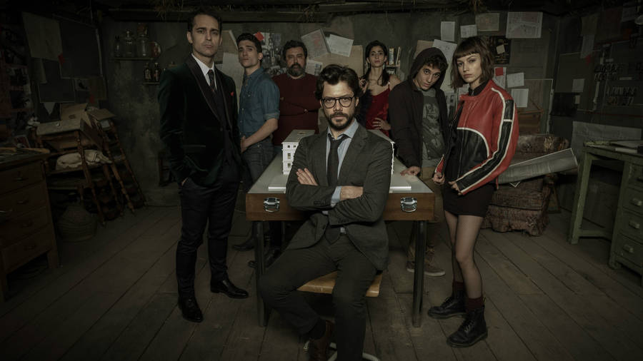 Professor Money Heist Photoshoot Wallpaper