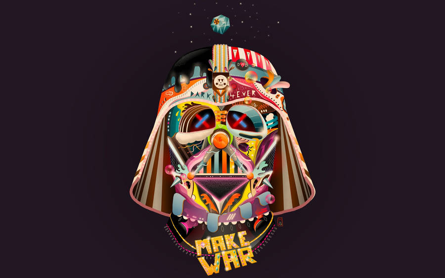 Profile Picture Colorful Darth Vader Wallpaper