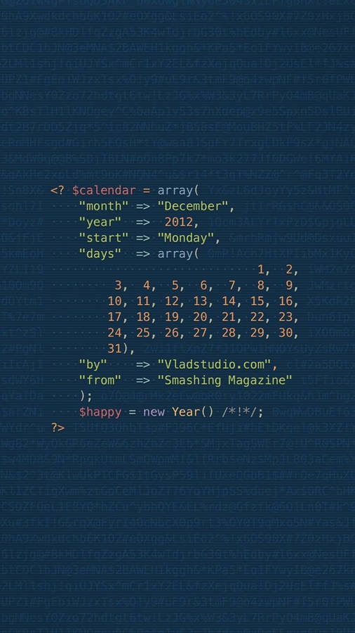 Programming Iphone Calendar Codes Wallpaper