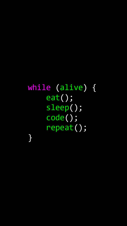 Programming Iphone While Alive Codes Wallpaper