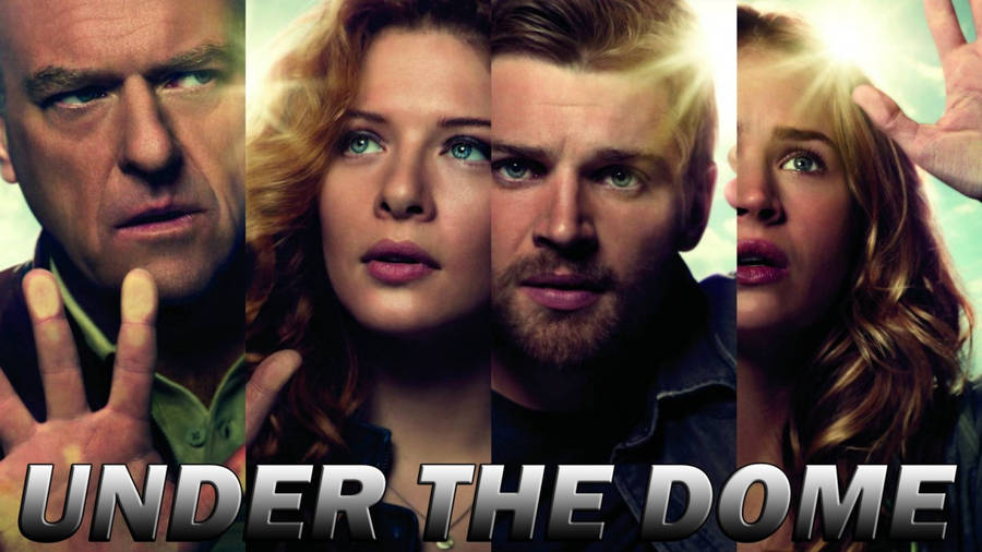 Prominent Cast Of Under The Dome In A Photo Collage Wallpaper