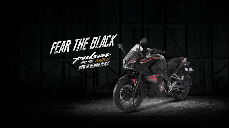 Promotional Pulsar Rs200 Black Wallpaper