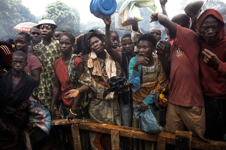 Protesting People In Central African Republic Wallpaper