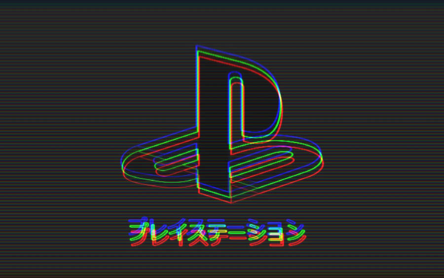 Ps4 Logo Neon Lights Wallpaper