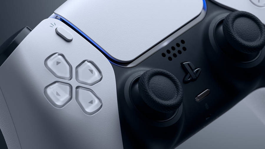 Ps5 Wireless White Controller Wallpaper