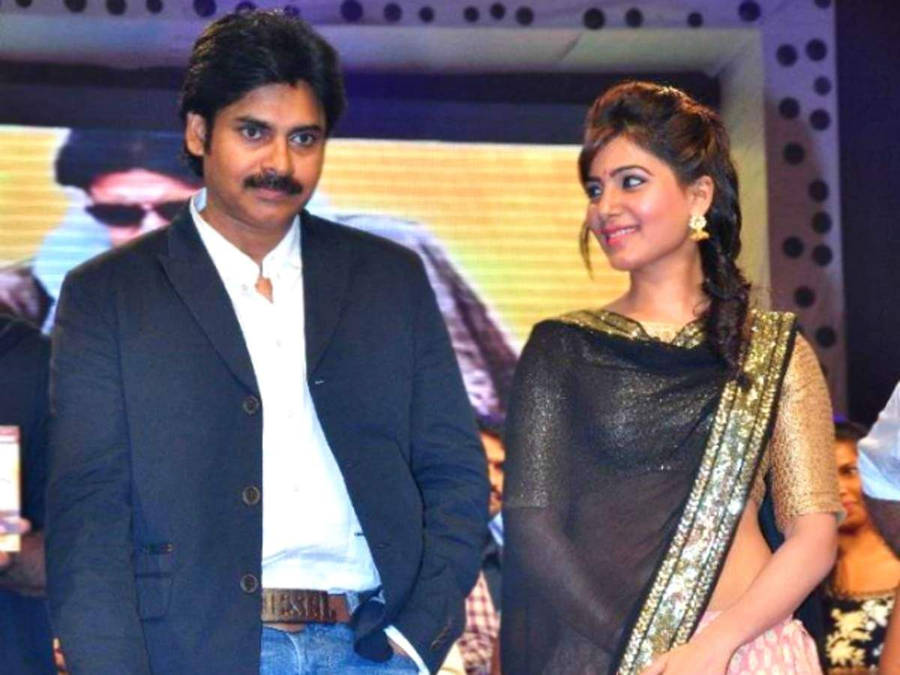 Pspk Samantha Ruth Prabhu At Event Wallpaper