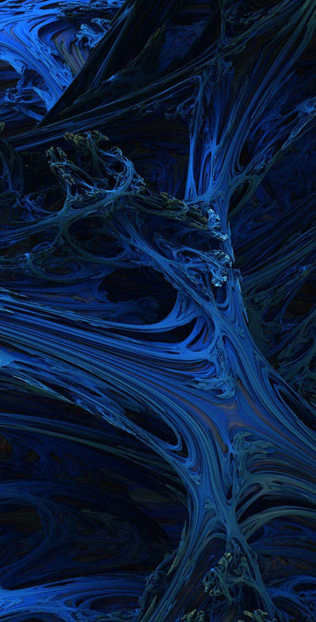 Psychedelic Iphone Blue Stretched Gum Wallpaper