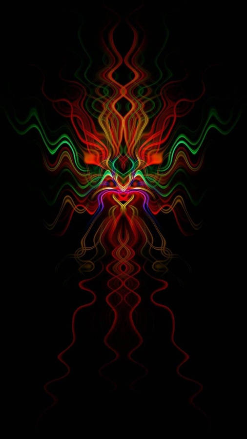 Psychedelic Iphone Wavy Figure Wallpaper