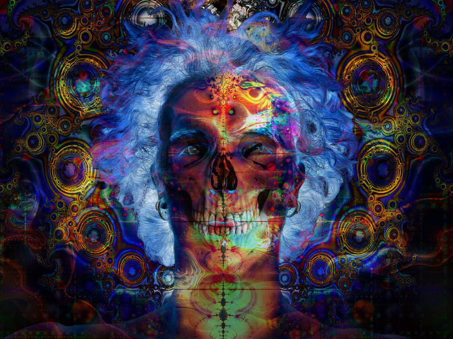 Psychedelic Male Art Wallpaper