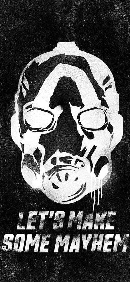 Psycho Mask Art Of Borderlands Wallpaper