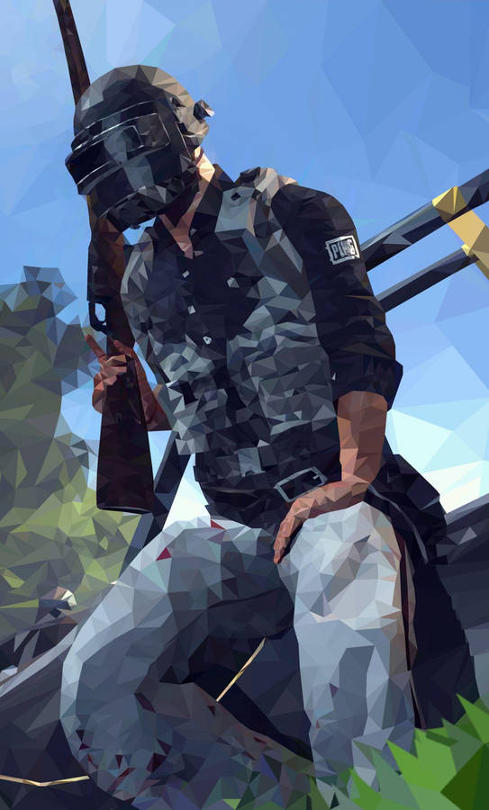 Pubg 2020 Low Poly Helmet Guy Wallpaper