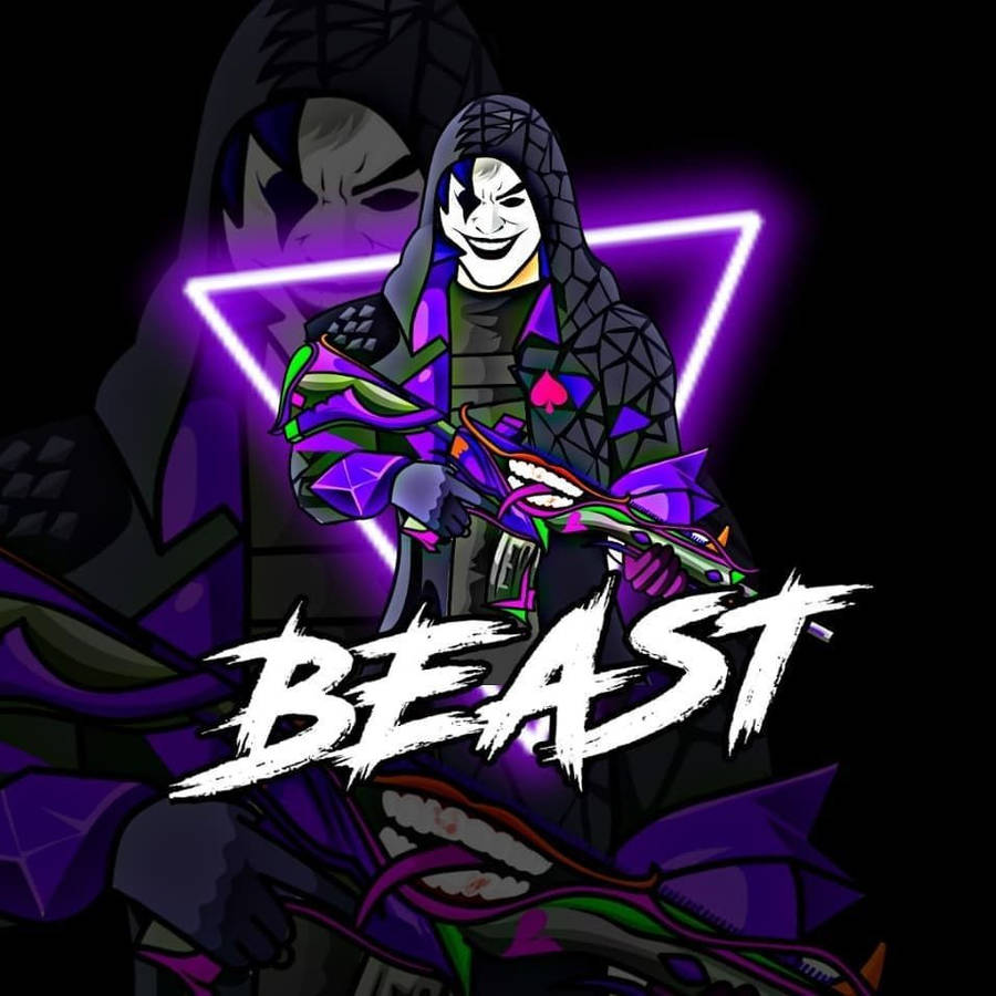 Pubg Joker Neon Purple Beast Wallpaper